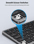 Wireless Keyboard and Mouse for Mac, 2.4G/Bluetooth Combo Ultra Slim Compact 78 Keys Rechargeable Low Profile Set