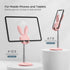 OATSBASF Cute Cell Phone Stand, Adjustable Bunny Phone Holder for Desk, Thick Case Friendly for All Phones (Pink)