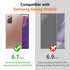 NGB Case for Samsung Galaxy Note 20 & Note 20 5G, Pink/Aqua Glitter Liquid Sparkle Cover with Accessories
