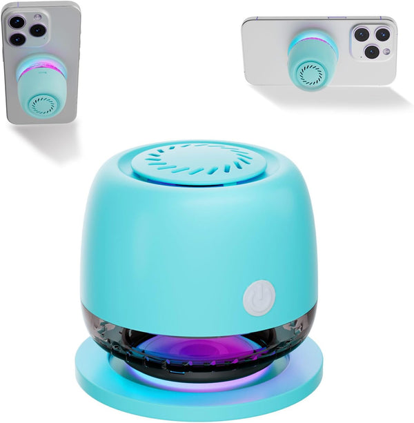 aipidmaga IPX67 Waterproof Shower Bluetooth Speaker,Magnetic Speakers,Wireless Induction Bluetooth Speaker with 6 RGB