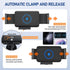 15W Qi Wireless Car Charger Mount Holder for Samsung Galaxy Z Fold Series, iPhone 15 Pro Max, Auto Clamp Fast Charger