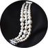 White Pearl Bands Compatible with Samsung Gear S2 Smartwatch, Elastic Stretch Handmade Jewelry Bracelet Strap