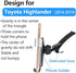 LUNQIN 2014 2015 2016 2017 2018 2019 Car Phone Holder for Toyota Highlander Auto Accessories Best Cell Phones Mount