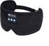 Sleep Headphones Black - Update Wireless 3D Eye Mask with Ultra-Thin HD Stereo Speakers for Side Sleepers, Travel