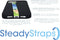 Full-Hand Elastic Phone Strap/Grip, Multi-Position Adjustable with Easy On/Off Secure Hook & Loop Closures, Caribbean