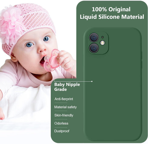 Vooii iPhone 11 Case, Upgraded Liquid Silicone with Camera Protection and Soft Anti-Scratch Microfiber Lining, 6.1