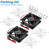 GDSTIME 80mm x 25mm 12V IP68 Waterproof Exhaust Fan, Small Brushless DC Cooling Computer Case Fan, 2 Pack
