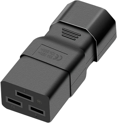Dracaena 10 Pack PDU UPS Power IEC Male C14 to Female C19 Adapter Connector