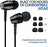 LUDOS OMNITONE Wired Earbuds, In-Ear Headphones with Microphone, 5 Year Warranty, Compatible for iPhone, Android
