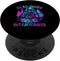 PopSockets Swappable PopGrip - Dead Inside But Caffeinated Coffee Lover Skeleton Caffeine