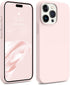 AOTESIER iPhone 15 Pro Case - Shockproof Liquid Silicone, Slim 6.1" Cover with Soft Anti-Scratch Lining - Chalk Pink