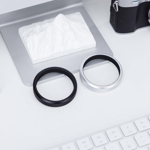 Deluxe Lens Filter Adapter Ring for Fujifilm X100VI X100V X100F X100T X100S X100 X70 - 49MM UV CPL ND Filter, Black