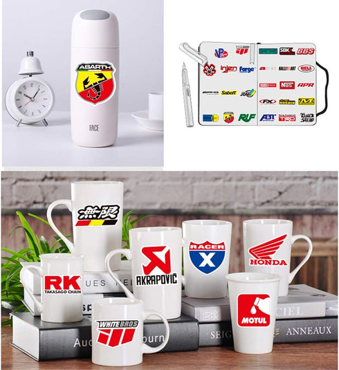 100 pcs/Pack Fashion Motocross Motorcycles Dirt Bike Stickers, No Repetition Vinyl Cool Stickers for Travel Cases
