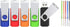 Wooolken 5 Pack 16GB Flash Drive, USB 2.0 Memory Stick with Lanyards Swivel