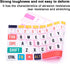 English Silicone Keyboard Cover for Microsoft Surface Pro 4/7 - Creative Rainbow Font for 12.3-Inch Keyboard