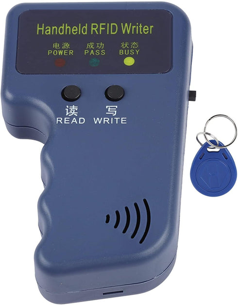 Locadence 125khz EM4100 RFID Reader Writer, Portable Handheld RFID ID Card Copier Reader