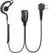 (2 Pack) Walkie Talkie Earpiece, G Shape 2-Pin 2.5mm/3.5mm Headset with PTT Mic for Motorola Two-Way Radios