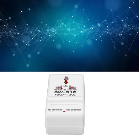 GOTOTOP SW-S12 100W 2 Travel Power Converter, Power Converter Way Foreign Electricity Transformer for Home Appliances