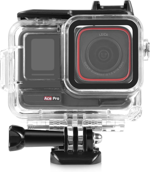 Dive Case for Insta360 Ace Pro - 60M/196FT Underwater Waterproof Housing Cover with Bracket for Action Camera