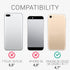 kwmobile Case for Apple iPhone SE (2022), SE (2020), iPhone 8, iPhone 7, Black Soft TPU Phone Cover with Card Holder