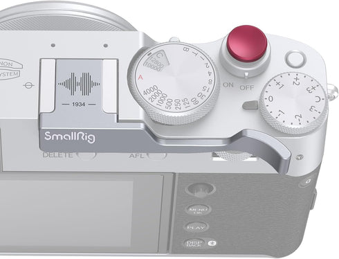 SmallRig Thumb Grip with Hot Shoe Cover for FUJIFILM X100VI / X100V (Silver) - 4566