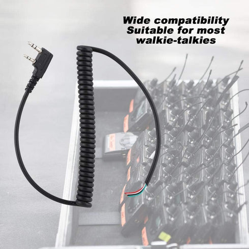 Walkie Talkie Speaker Cable, Speaker Mic Cable for Baofeng UV5R