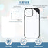 Flutesan 6 Pieces Sublimation Blank Phone Case Covers for DIY Customized Heat Transfer, Compatible with iPhone 13 Pro