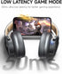 Picun B8 Bluetooth Headphones, 120H Playtime, Wireless with 3 EQ Modes, Over Ear for Travel, Home, Office, Ashen Golden