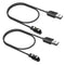 2-Pack Smart Watch Charger Magnetic, Compatible with WalkerFit Smart Watch A1/A1 PRO/A1 MAX/A2 PRO, Black