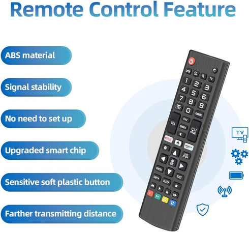 Gvirtue Universal Replacement Remote Control for All LG TV Models, Compatible with LED OLED LCD UHD