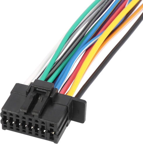 X AUTOHAUX 15 Pins Car Stereo CD Player Wiring Harness Adapter for Kenwood Radio Install