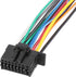 X AUTOHAUX 15 Pins Car Stereo CD Player Wiring Harness Adapter for Kenwood Radio Install