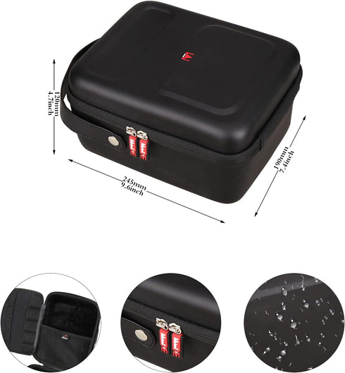 Mchoi Projector Case for XGIMI MoGo 2 Mini Portable Projector, Shockproof Waterproof Travel Protective Case, Black