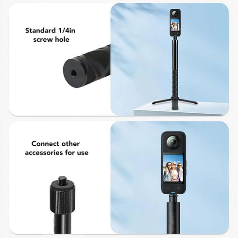 GOWENIC X4 X3, 120cm, 360 Selfie Stick with Tripod for Extendable to Portable Degree Timer Photography, Lightweight