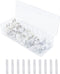 Plastic Cable Organizer Storage Box with 10 Rubber Ties for Cord Management at Home or Office
