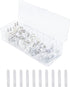 Plastic Cable Organizer Storage Box with 10 Rubber Ties for Cord Management at Home or Office