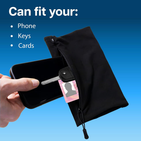MMOBIEL Phone Holder for Running, Stretchable Armband 12 to 15 inch for All Phones - Black