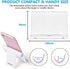 Cell Phone Multi-Angle Stand Holder - White Cradle Organizer Charger Station for Tablet, Desktop, Bed, Office, School,