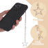Cute Star Phone Strap Charm, Kawaii Silver Metal Phone Strap Aesthetic Accessories Chain for Y2K Phone Case Decoration
