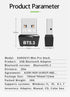 USB Bluetooth 5.3 Adapter for PC, Wireless Transmitter Receiver for Desktop, Laptop, Supports Windows 11/10/8.1/7