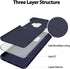 GOOSPERY Liquid Silicone Case for Galaxy S9 5.8" (2018), Shockproof Cover with Soft Microfiber Lining, Navy.