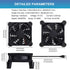 92mm 3 5V GDSTIME Small Router Fan Cooler with L/M/H Speed Controller, DC USB Powered Case Cooling Fans for Xbox Modem