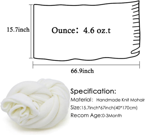 ForBaysy Newborn Photography Props Swaddle Newborn Wraps for Baby Boys Girls Infant Baby Photo Props Shoot Stretch