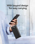VRURC Portable Charger 10000mAh with Built-in Cables, Slim USB C Power Bank, 5 Output 2 Input, Compatible with iPhone,