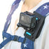 Adjustable Backpack Shoulder Strap Mount Camera with 360 Degree Rotating Base for GoPro Hero 12 Black, Hero 11/9/8 &