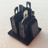 Panel Mount Outlet Power Socket, 10Pcs US Plug 3 Pins AC 15A 125V Female Connectors Adapter, Black