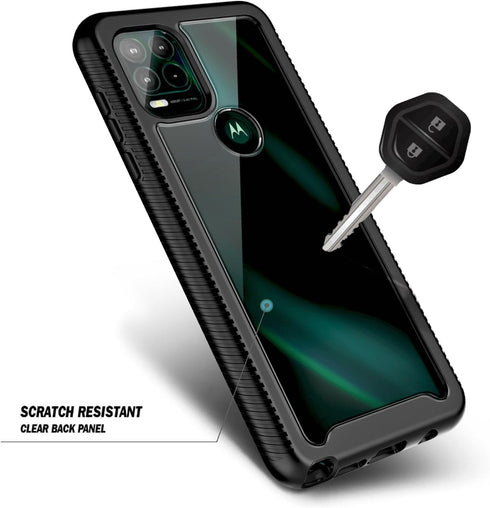 NZND Case for Motorola Moto G Stylus 5G, Built-in Screen Protector, Full-Body Protective Shockproof Rugged Bumper
