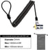 Security Hardware Cable Lock Kit, Retractable Keyed Laptop Lock with 3 Keys, 6.2Ft for Monitors, Laptops, Tablets