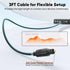 3 PS4 Digital Optical Audio Cable Feet, Spdif Fiber Optic Short Cord, Toslink for Soundbar TV Xbox Home Cinema