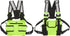 Radio Chest Harness Bag, Universal Two Way Adjustable Oxford Cloth Radio Vest Rig with Front Pack Pouch, Fruit Green